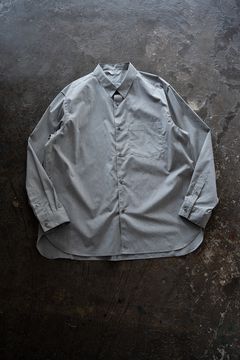【26AW】ブロードレギュラーカラーシャツ(GRAY  CHECK)