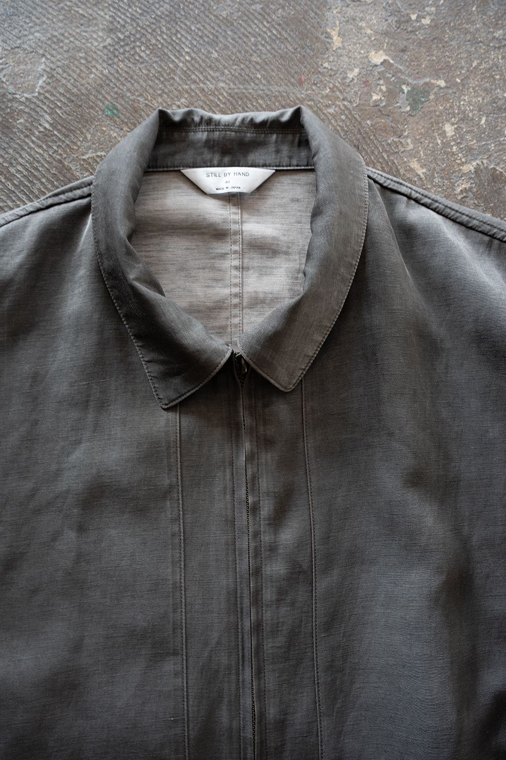 【26SS】ピグメントプリントジップブルゾン(DUSTY GREY)