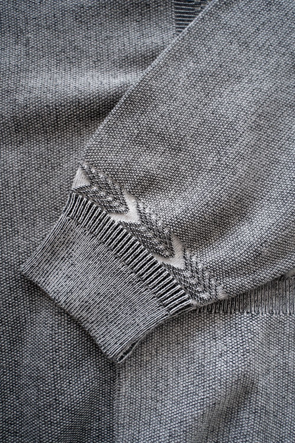 【26SS】Kokuu Collar Cardigan(MIX GRAY)