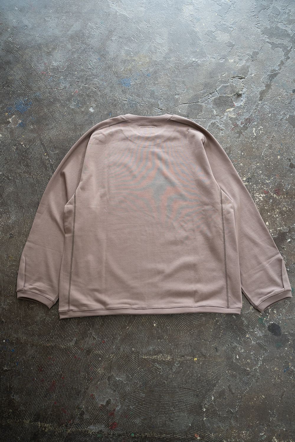 【ラスト1点】【22AW】スビンコットンサドルスリーブカットソー(MOCHA)
