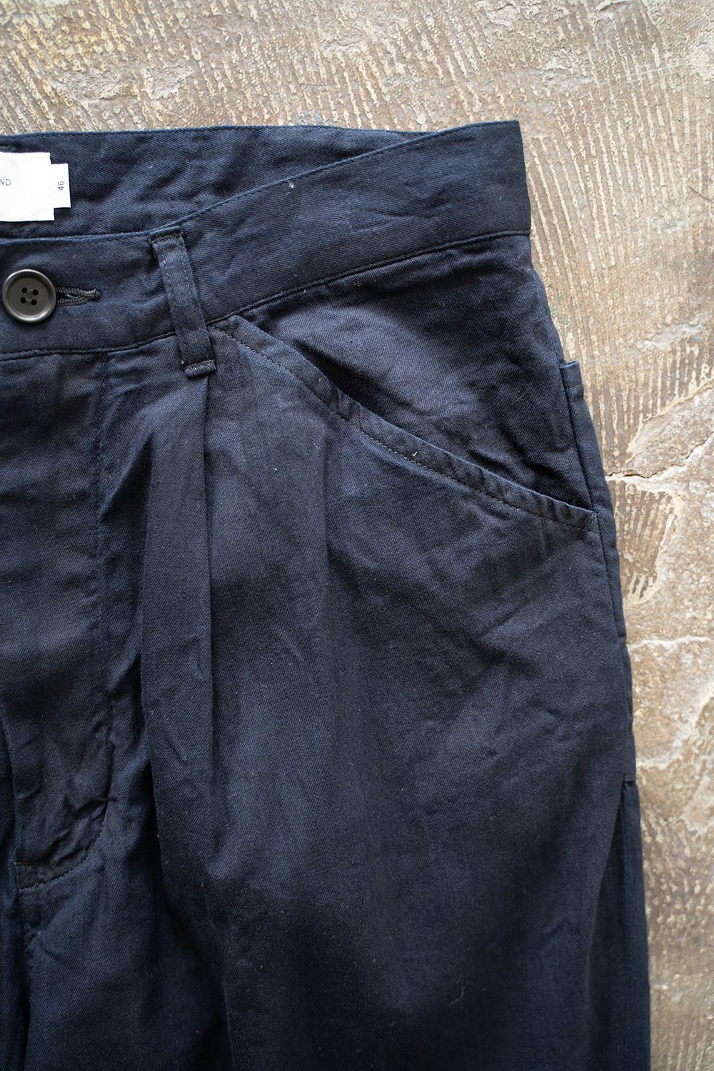 【ラスト1点】【25SS】5.5ozデニムワンタックパンツ(BLACK NAVY)