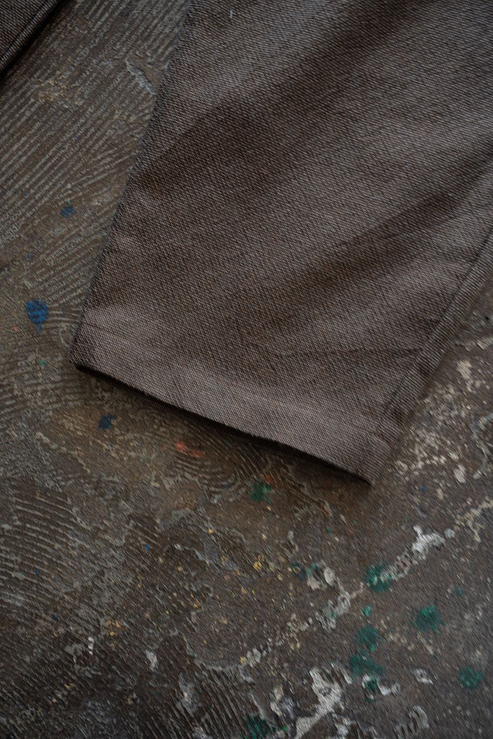 【26SS】ポリエステル×コットンタックイージーパンツ(BROWN)