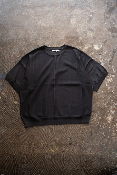 【26SS】Mebuki S/S Knit(CHARCOAL)