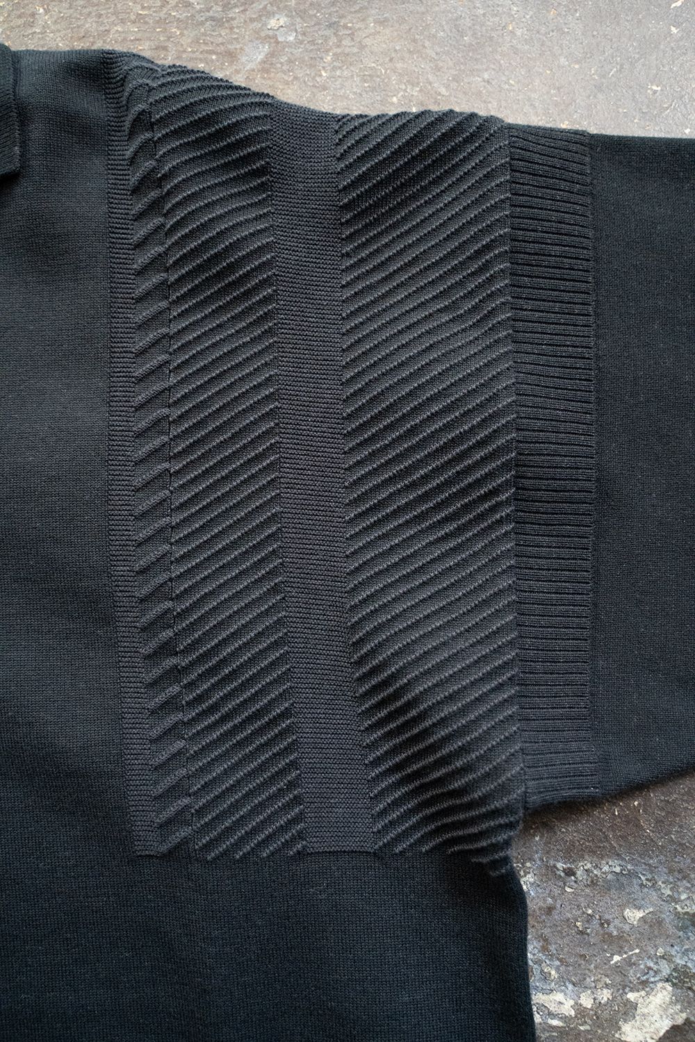 YASHIKI - 【ラスト1点】【24SS】Shunrin Skipper Knit(BLACK YASHIKI - 【ラスト1点】【24SS】Shunrin Skipper Knit(BLACK