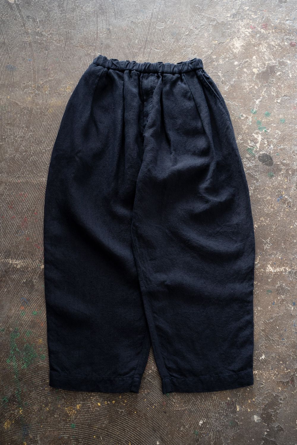 起毛大麻パンツ(濃紺)