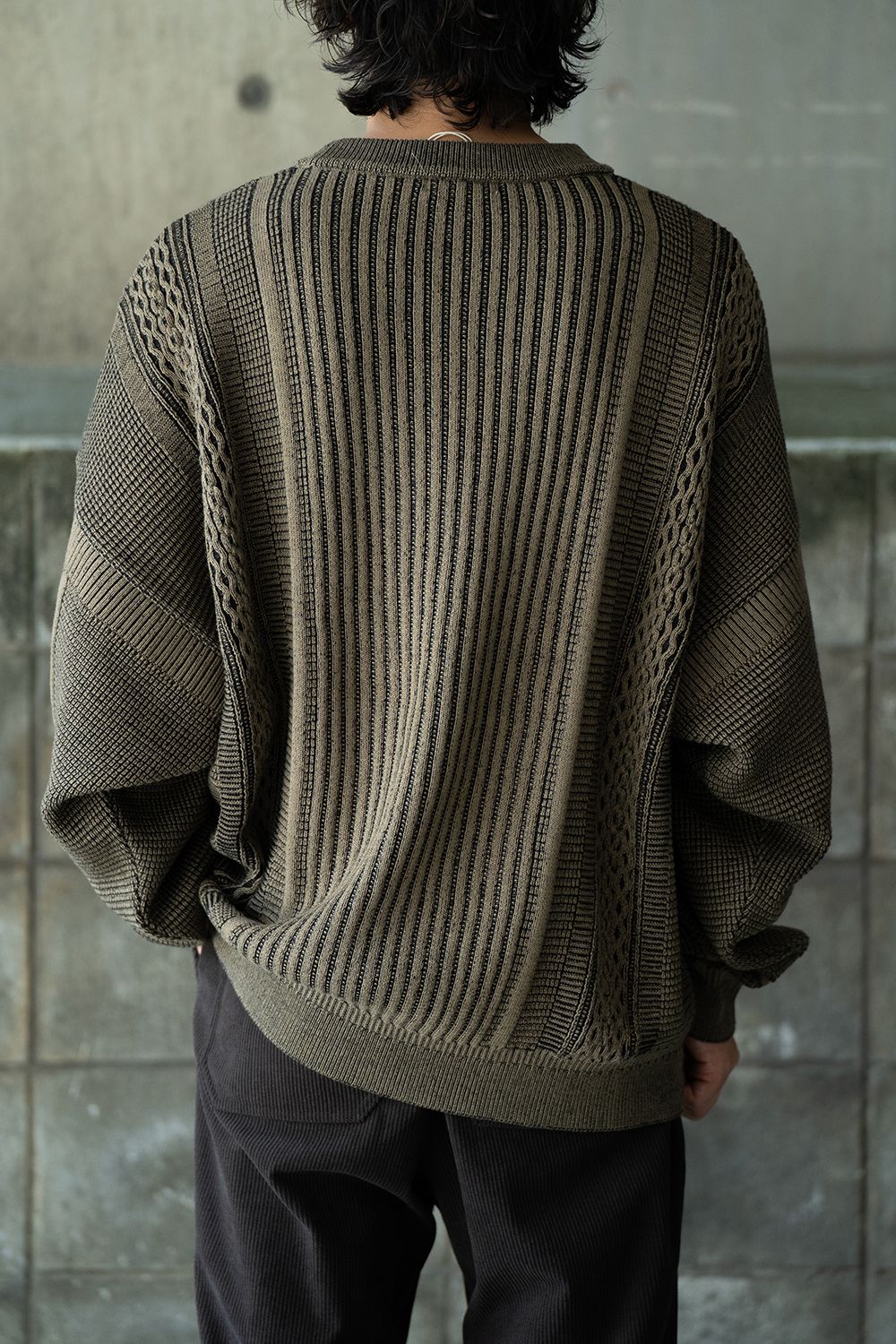 YASHIKI - 【ラスト1点】【22SS】Funaato Knit(NAVY) | Salty