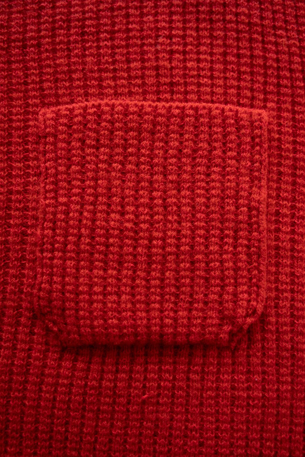 【25AW】ウール×シルクハイネックニット(RED)