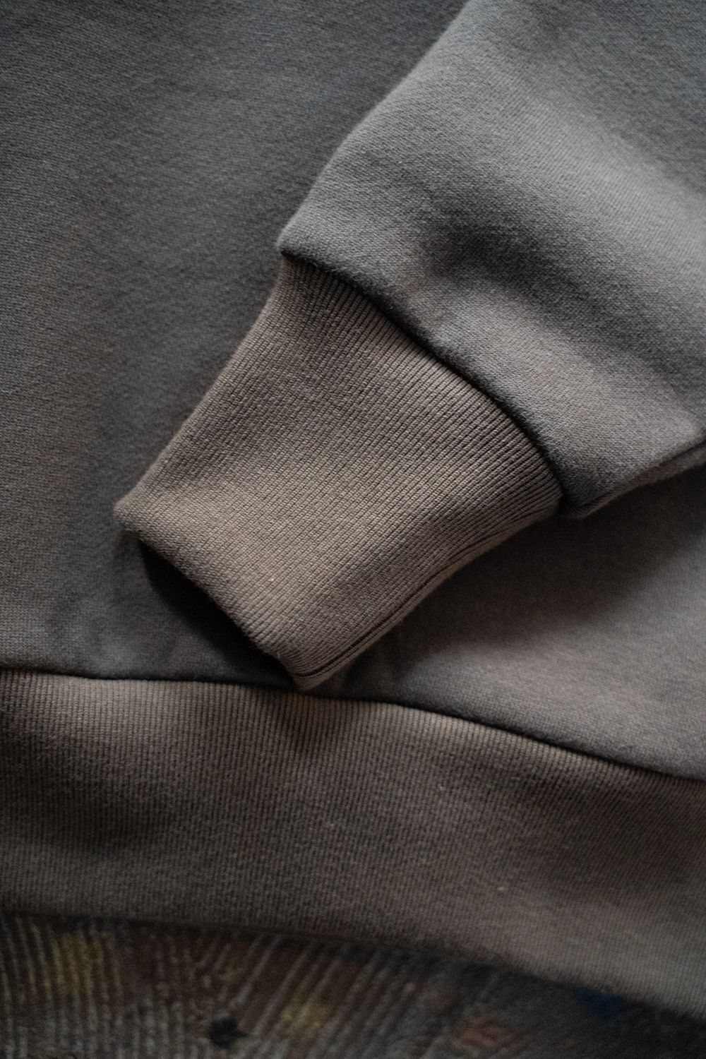 【23AW】Loose Fit Crew Neck Sweat(CHARCOAL KHAKI)