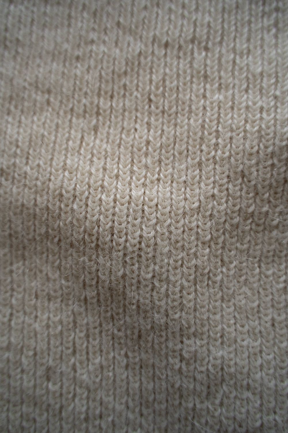 【ラスト1点】【24AW】アルパカ片畦編みカーディガン(IVORY)