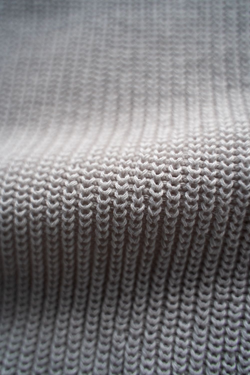 【ラスト1点】【23SS】擬麻コットンクルーネックニット(LIGHT GRAY)
