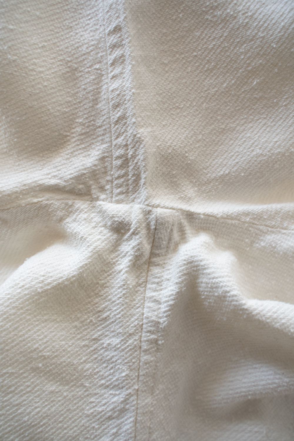 【ラスト1点】【25AW】Silk Nep Kersey Windsor Wide Collar Shirt(PEARL WHITE)