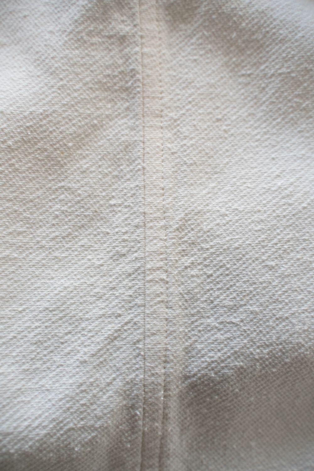 【25AW】Silk Nep Kersey Band Collar Bosom Shirt(PEARL WHITE)