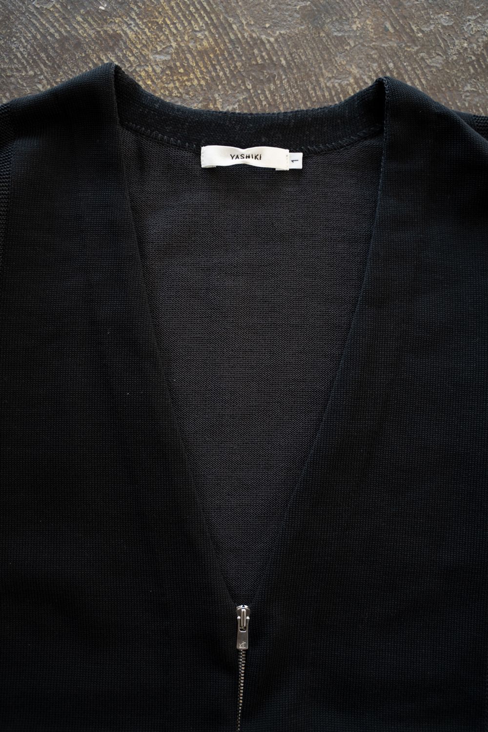 【25AW】Hakuhyo Zip Cardigan(BLACK)