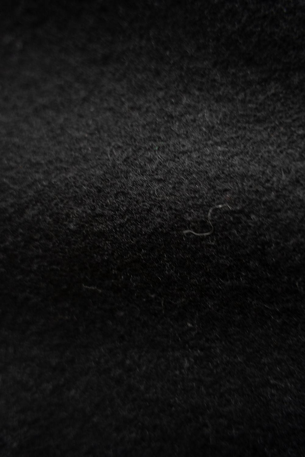 【ラスト1点】【24AW】ラムウールメルトンフードコート(BLACK)