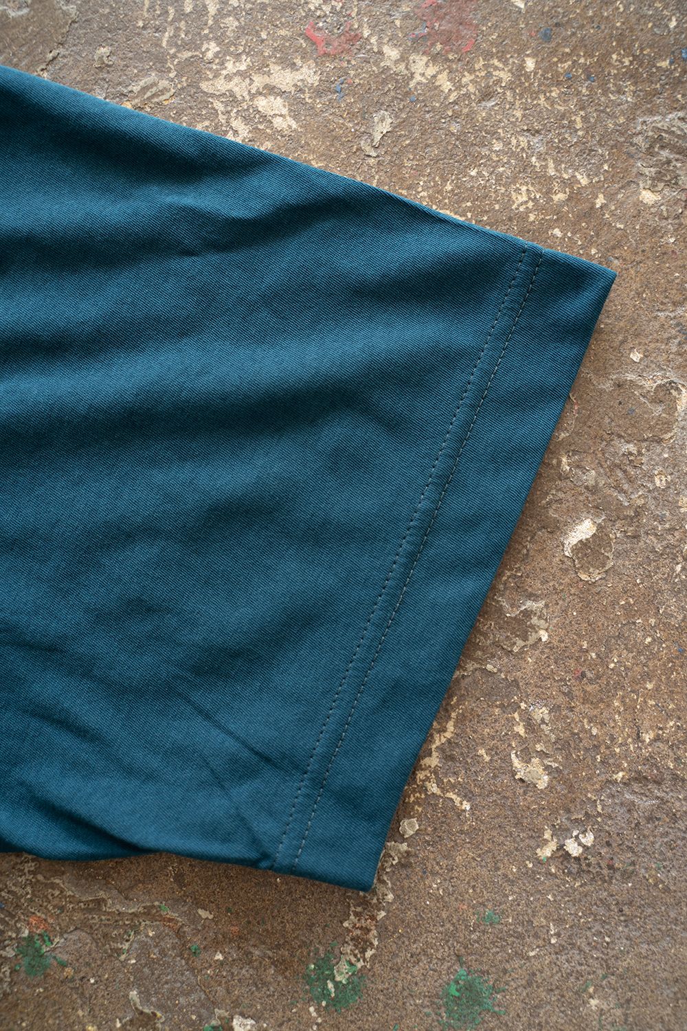 【ラスト1点】【23SS】強撚コットンスプリットヨークTシャツ(TEAL BLUE)