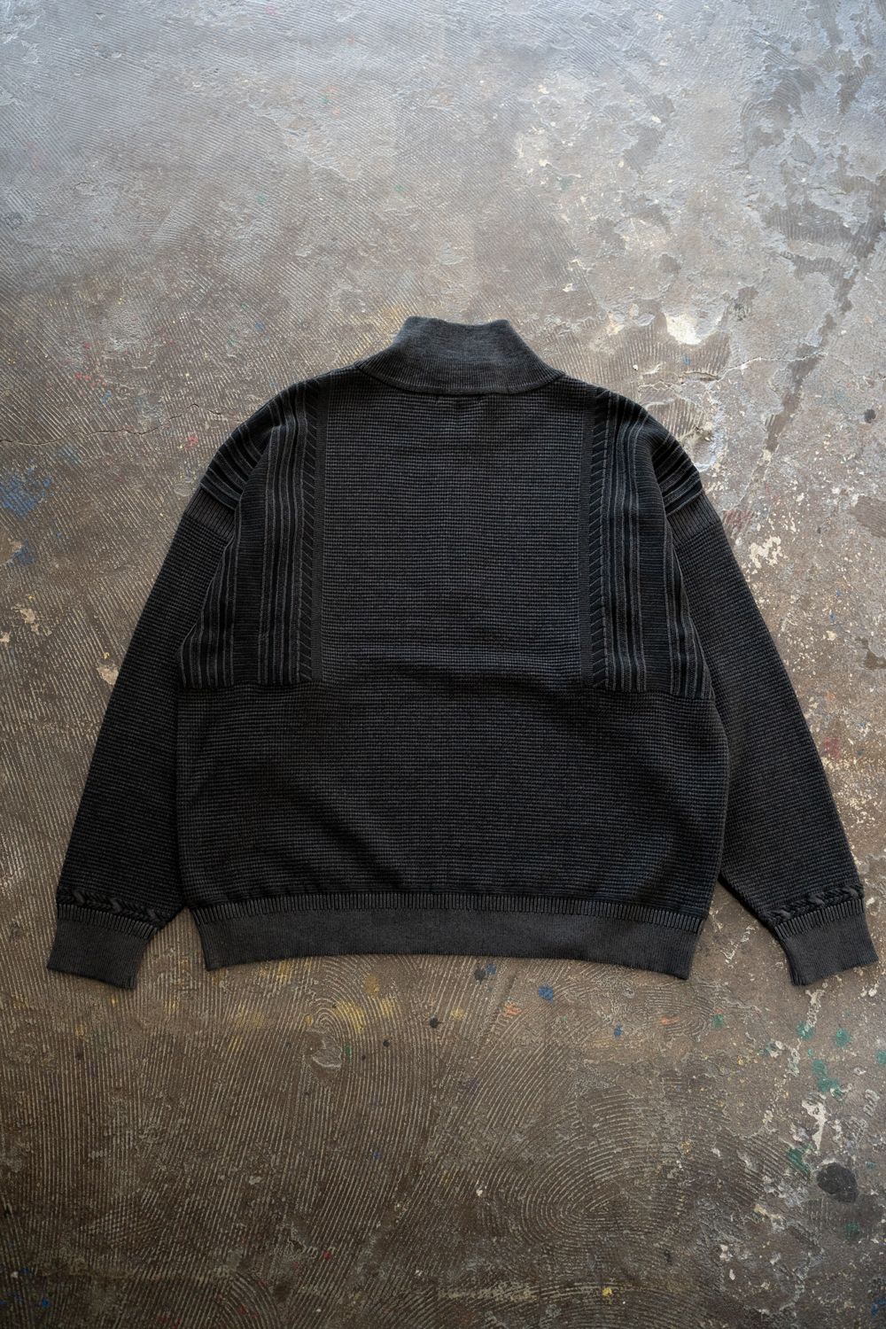 【ラスト1点】【25AW】Fuyushigure Half Zip Knit(BLACK)