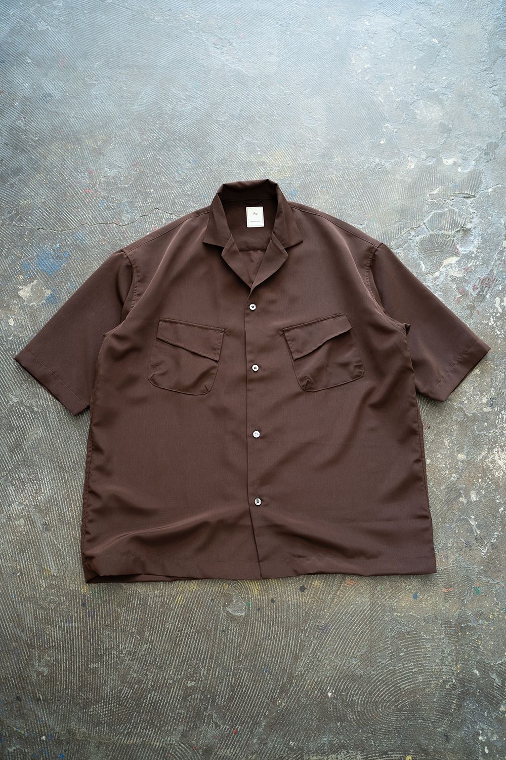 【25SS】Peached PE Fatigue H/S Shirt/ピーチ加工ファティーグハーフスリーブシャツ(BROWN)