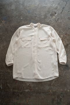 【ラスト1点】【22SS】Sheer Band Collar Shirt/シアーバンドカラーシャツ(ECRU)