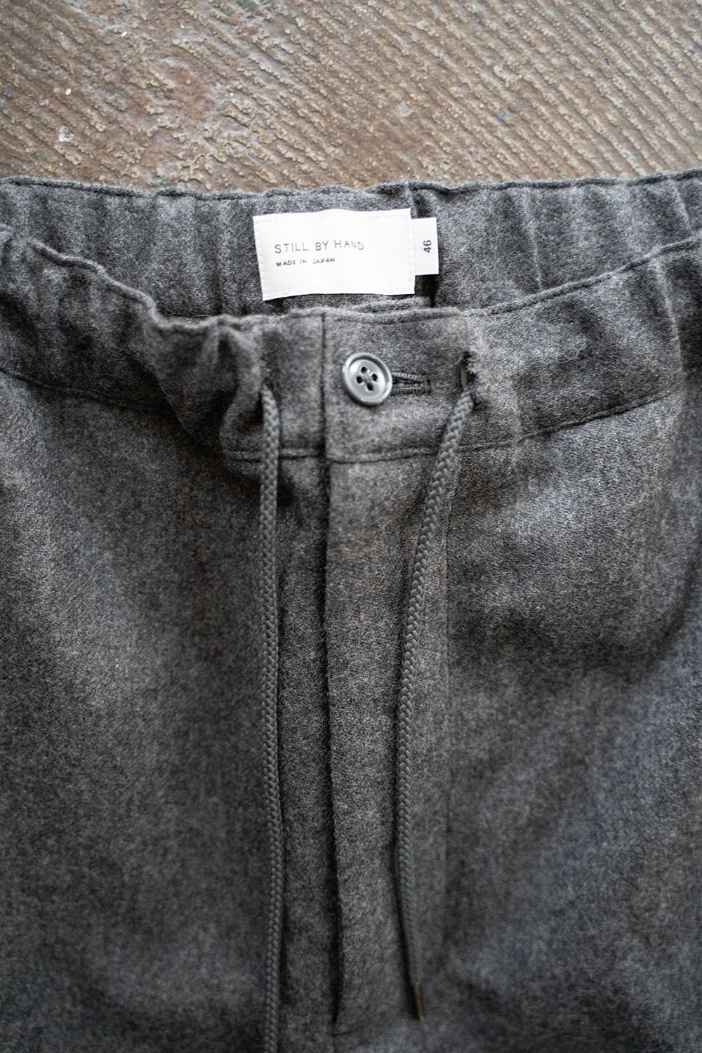 【ラスト1点】【22AW】ウールフラノイージーパンツ(GRAY)