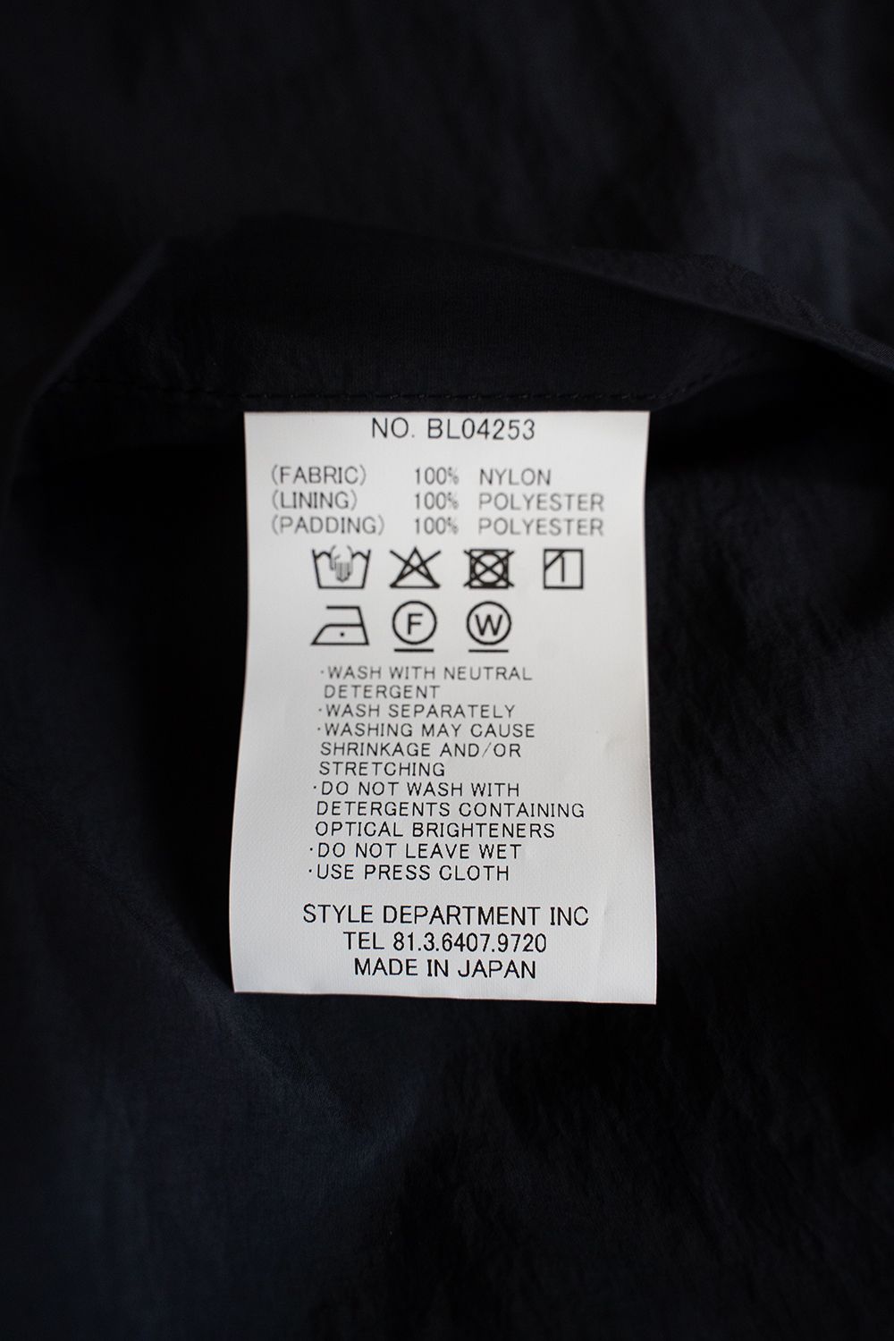 【25AW】シンサレートシャツブルゾン(INK BLACK)