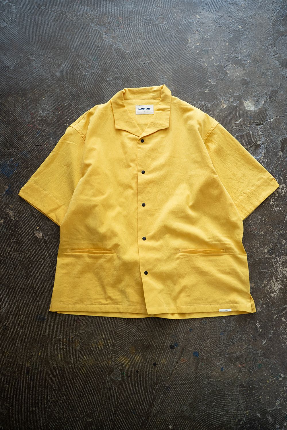 【ラスト1点】【25SS】"week s/s"pajama【セットアップ】(washed cotton YELLOW)
