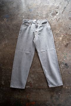 【ラスト1点】グレースビンコットン13.5ozワイドテーパードデニム(LIGHT GRAY)