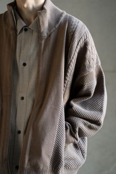 【ラスト1点】【22SS】Natsumi Knit Blouson(MOCHA)