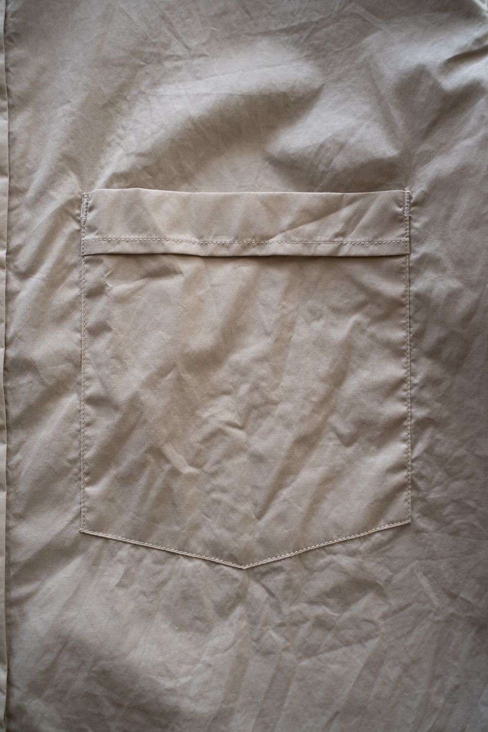【ラスト1点】【22SS】半袖ブロードレギュラーカラーシャツ(LIGHT BEIGE)