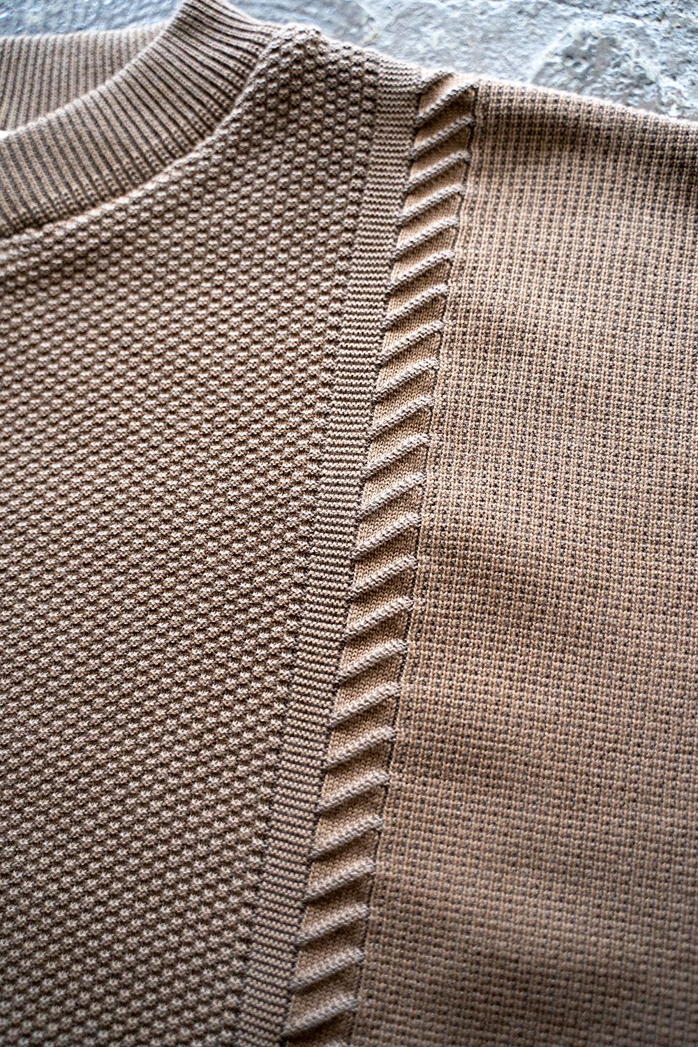 YASHIKI - 【22SS】Rekihama Knit(MOCHA) | Salty