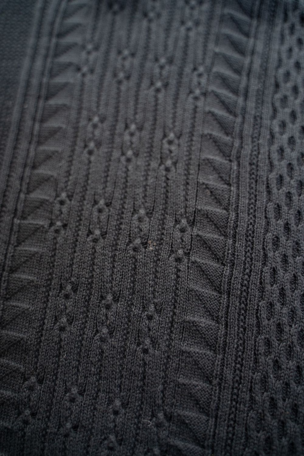 【ラスト1点】【22SS】Namikage Henley Knit(BLACK)
