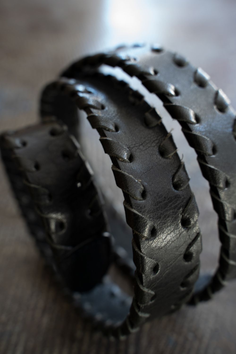 [OPEN YY]BRAIDED STRAP ベルト★新作・25SS★人気★韓国★ juha - 【25SS】Braided Leather Belt(BLACK) | Salty