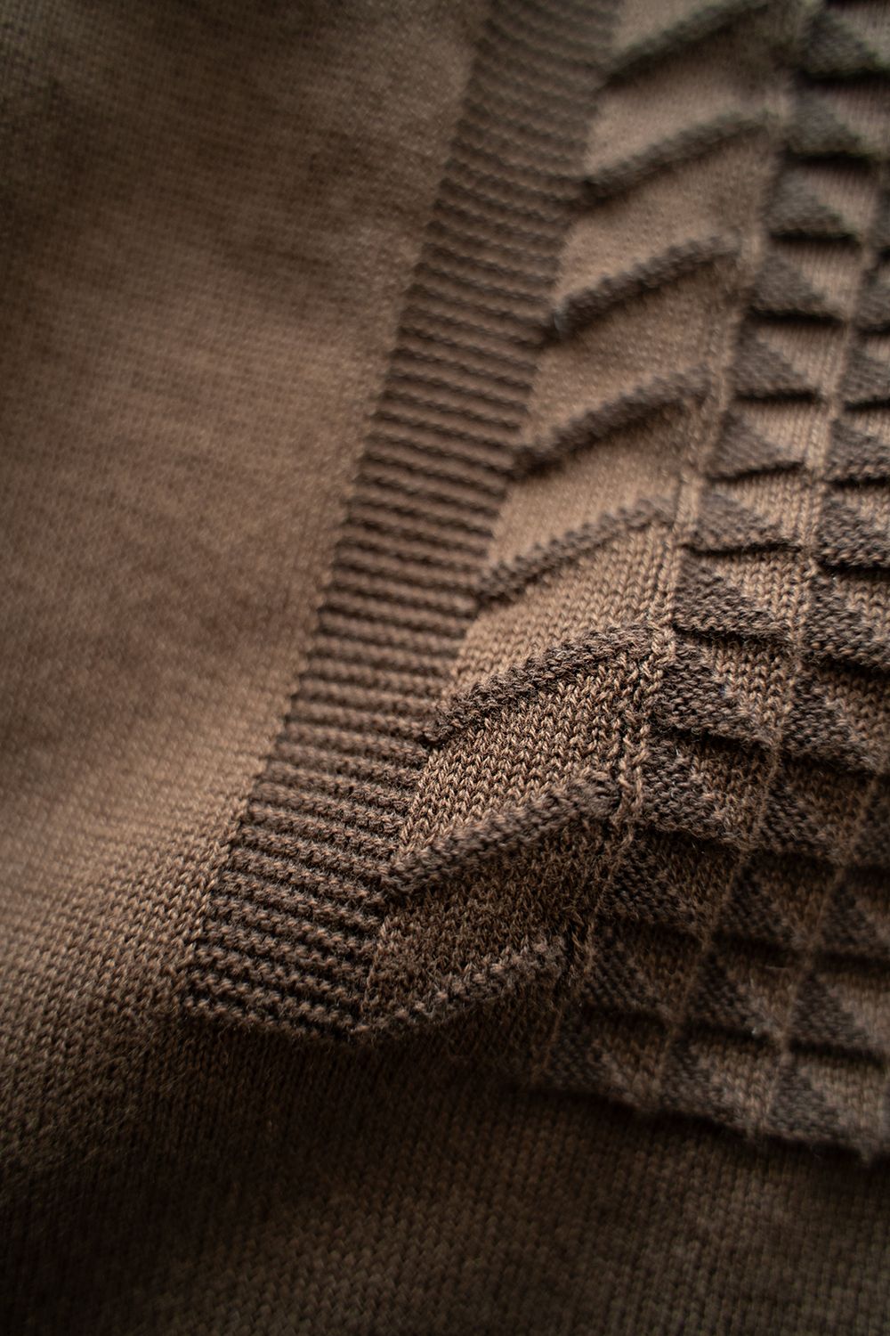 【ラスト1点】【24SS】Ogawa Henley Knit(BROWN)