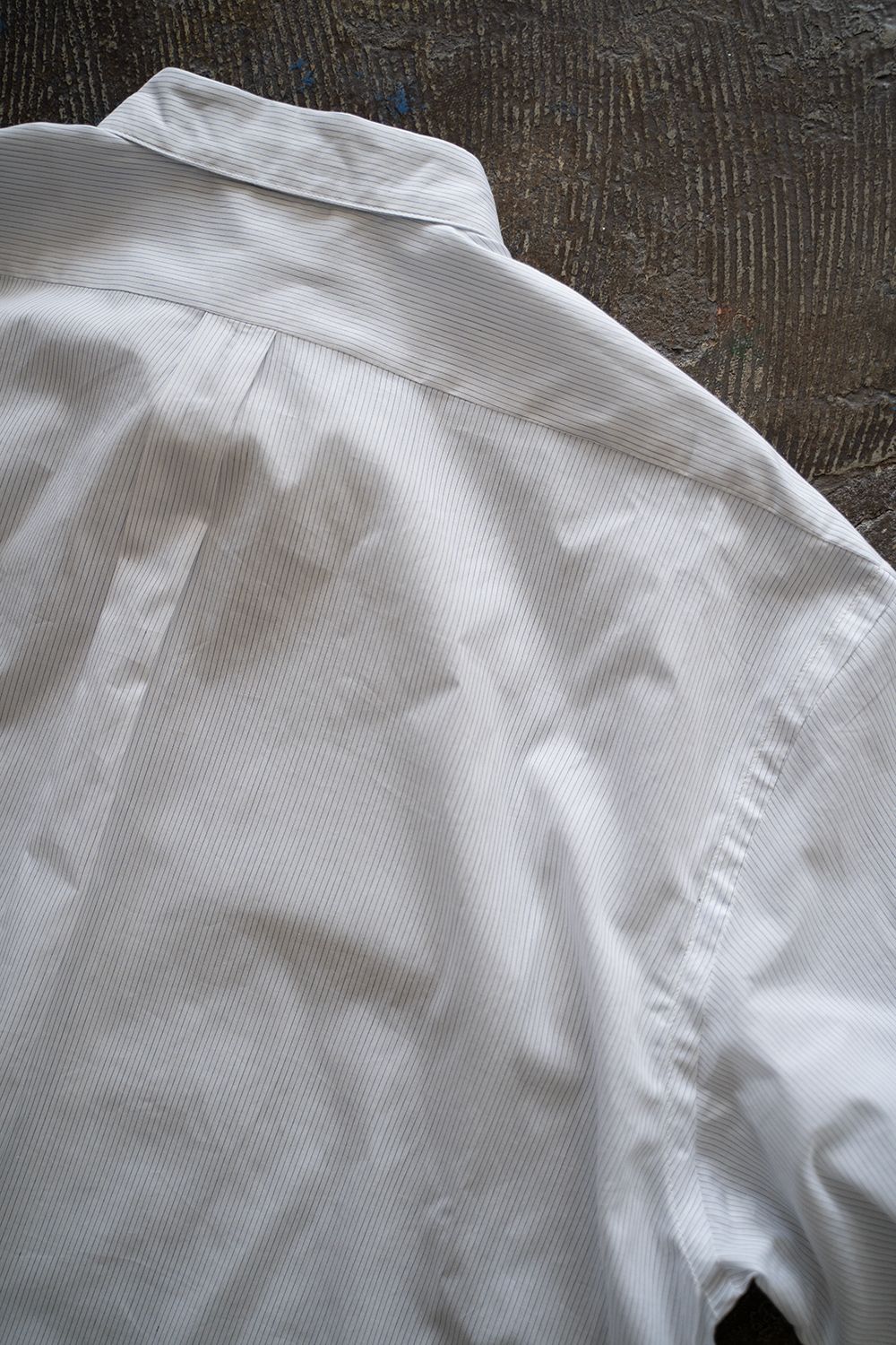 【ラスト1点】【25SS】極小襟ストライプシャツ(WHITE)