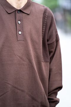 【ラスト1点】Shuten Knit Polo(BROWN)