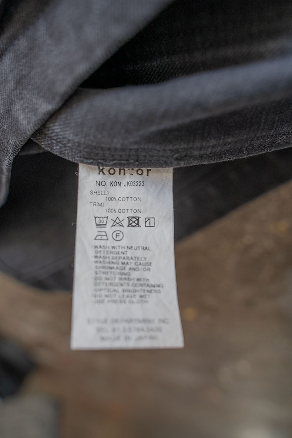 kontor - 【ラスト1点】【22AW】Denim Coverall Jacket(BLACK kontor - 【ラスト1点】【22AW】Denim Coverall Jacket(BLACK