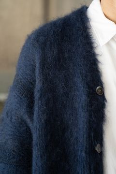 【ラスト1点】【24AW】Akane Mohair Cardigan(NAVY)