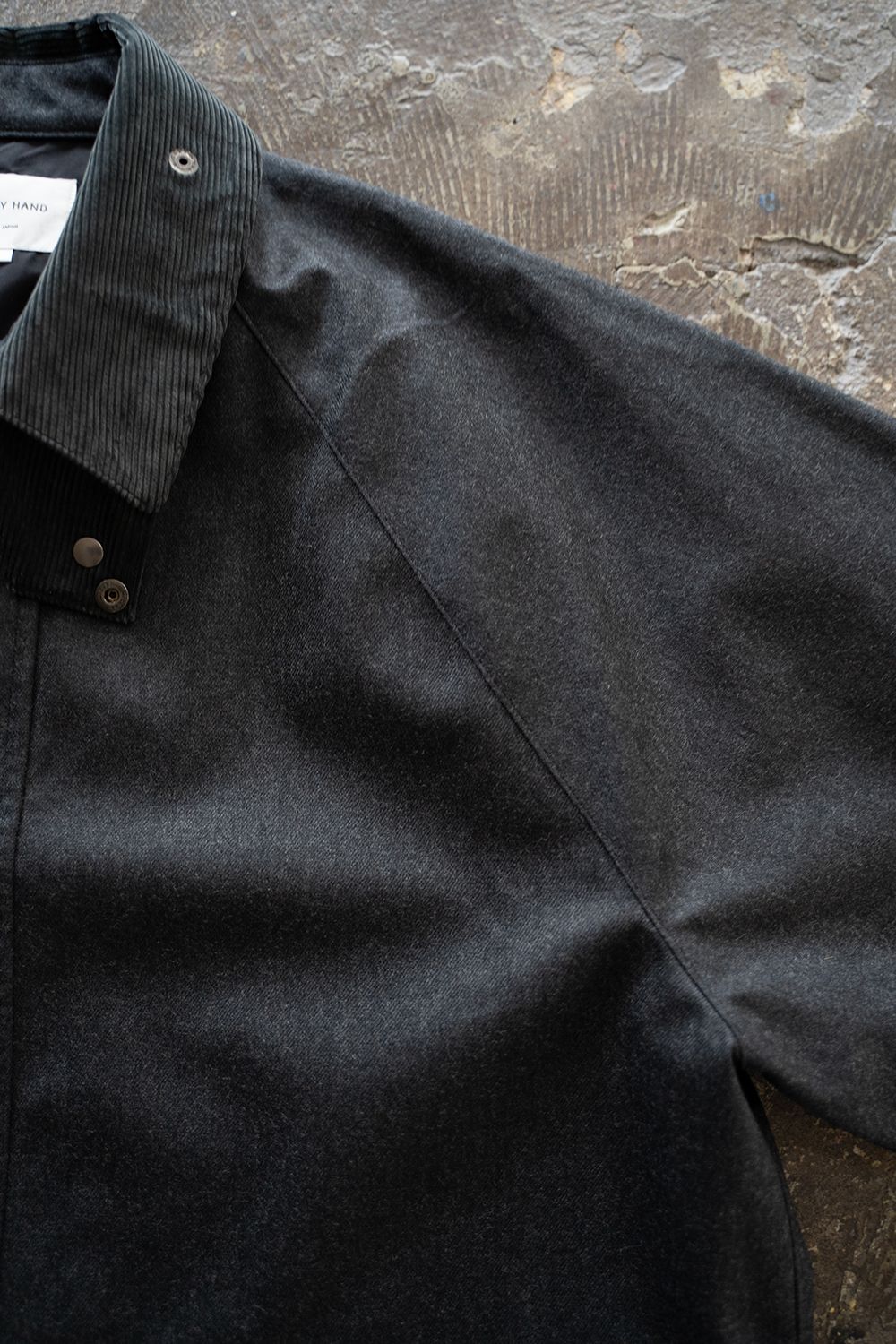 【ラスト1点】【24AW】コーデュロイ切り替え3レイヤーブルゾン(CHARCOAL)