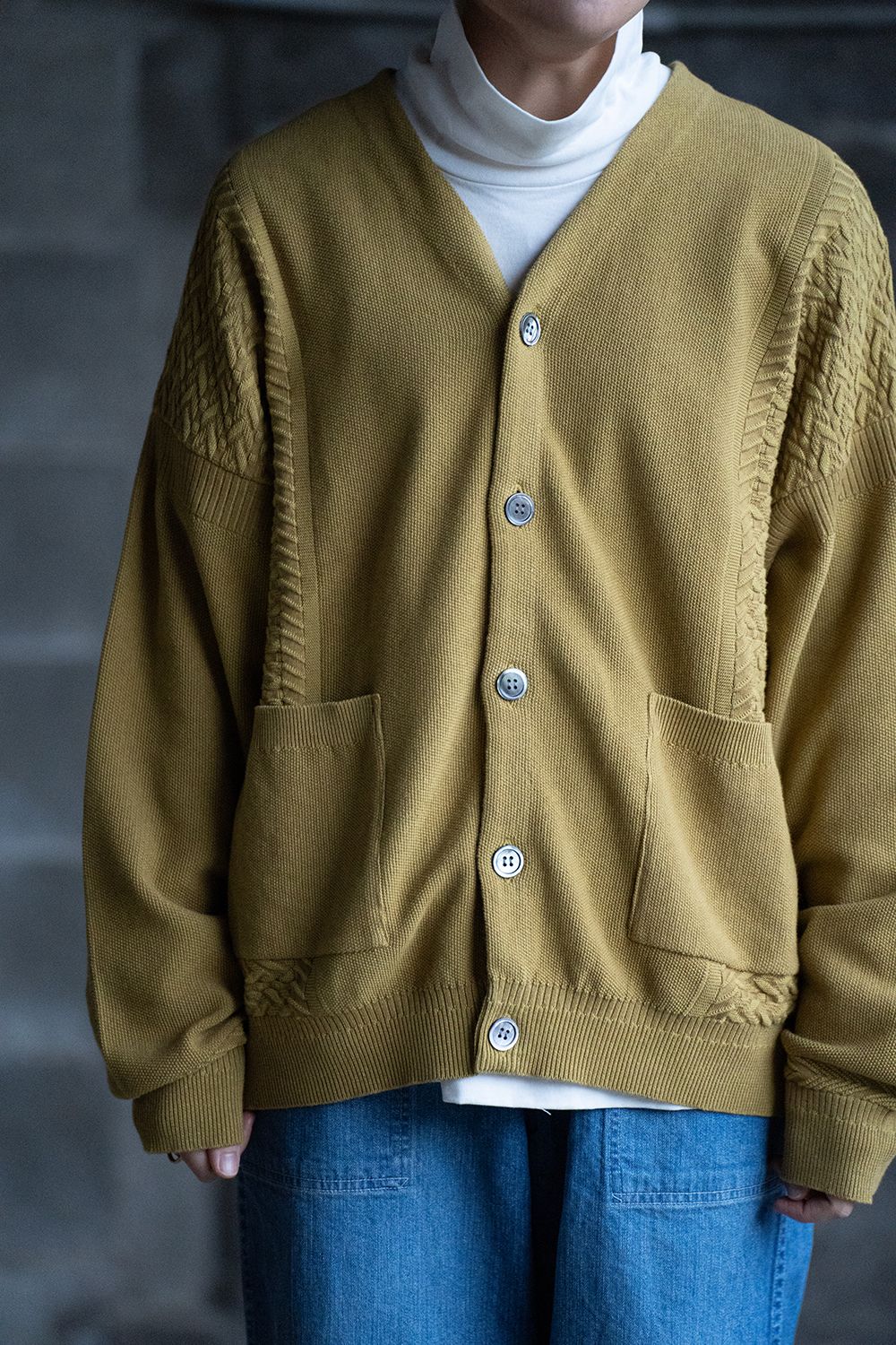 YASHIKI - 【23SS】Hanaikada Cardigan(CITRON YELLOW) | Salty