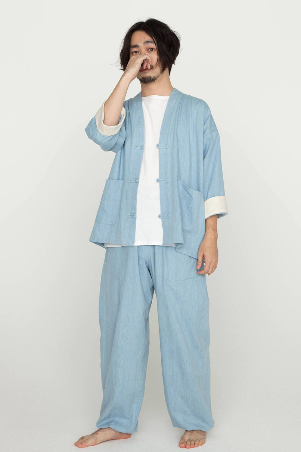 人気 pijama ハイドセットアップ メンズ 御神燈 テニスウェア