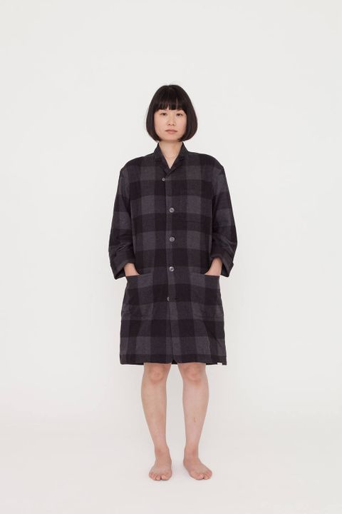 NOWHAW 2017AW Style-08 "day long" pajama herringbone black