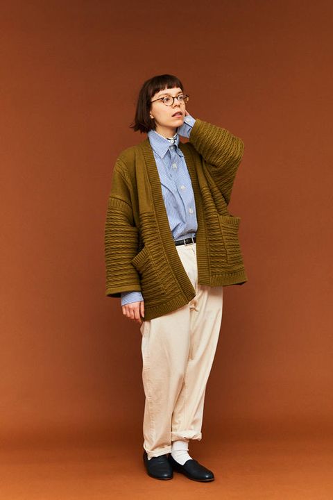YASHIKI - 【ラスト1点】【19AW】Minori Hanten Knit(OCHER) | Salty YASHIKI - 【ラスト1点】【19AW】Minori Hanten Knit(OCHER) | Salty