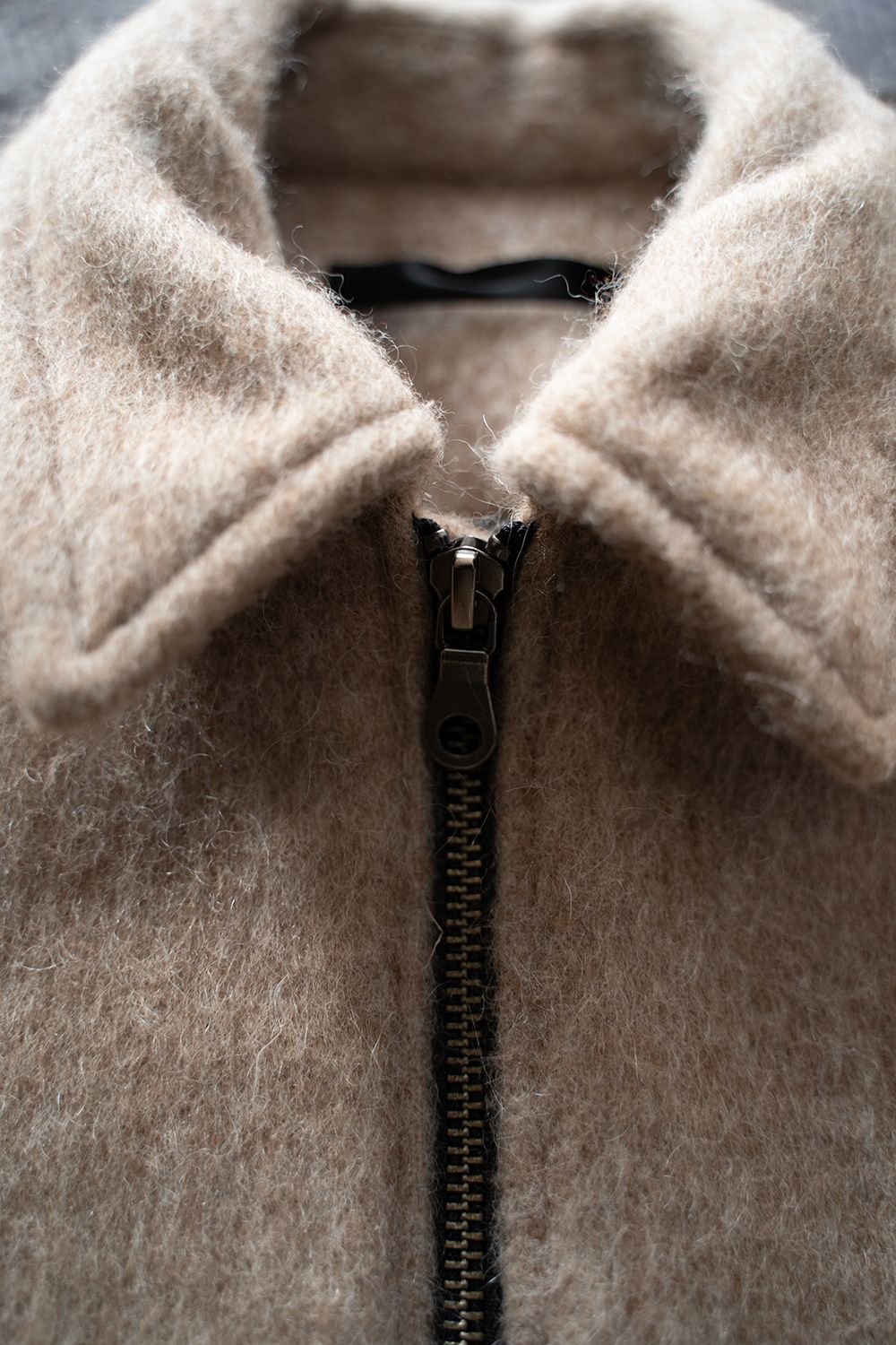 【25AW】Mohair Shaggy Zip Jacket/モヘアシャギージップジャケット(BEIGE)