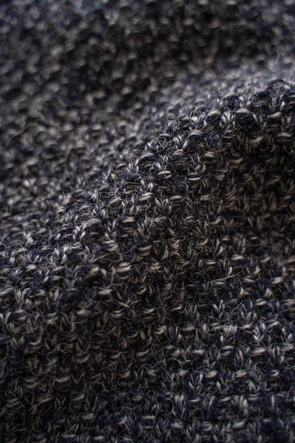 【ラスト1点】【24AW】5Gニットブルゾン(MELANGE NAVY)