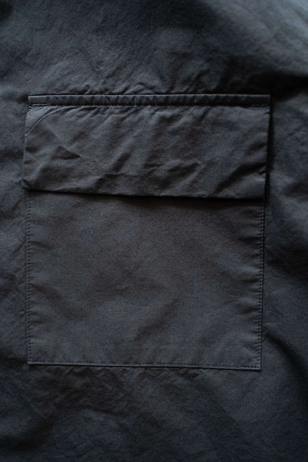 【ラスト1点】【25SS】ガーメントダイオーバーシャツ(BLACK NAVY)