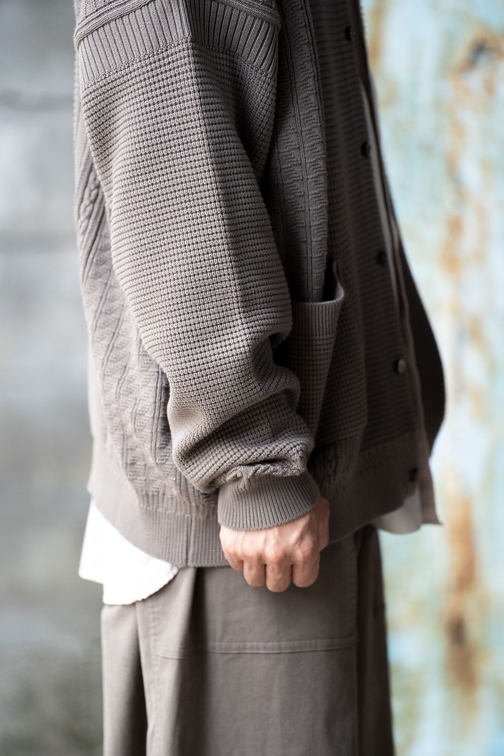 Yashiki Yukisora Cardigan 22aw / Greige | nate-hospital.com