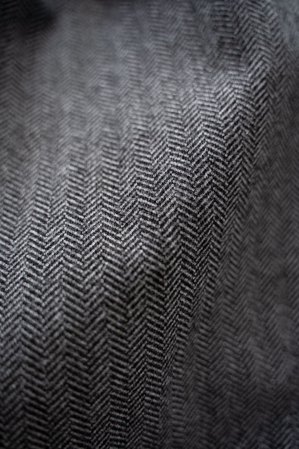 【26AW】2-Tack Herringbone Wide Slacks/2タックワイドスラックス(GRAY)