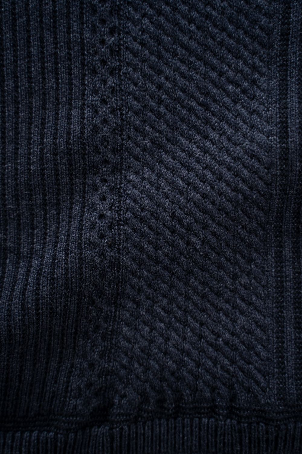 【26AW】Teriha Zip Polo(NAVY)
