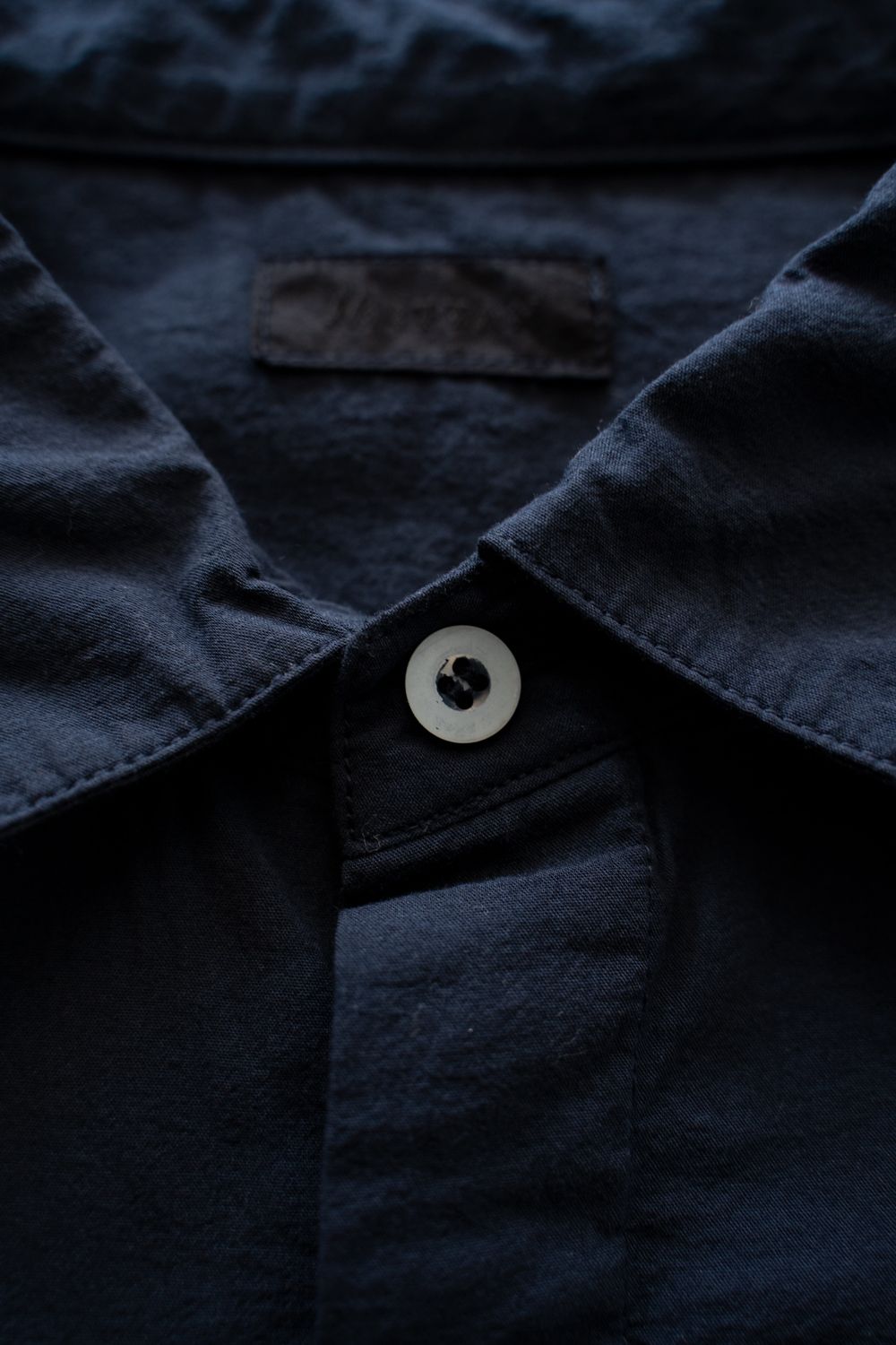 強撚OCブロードシャツ(濃紺)