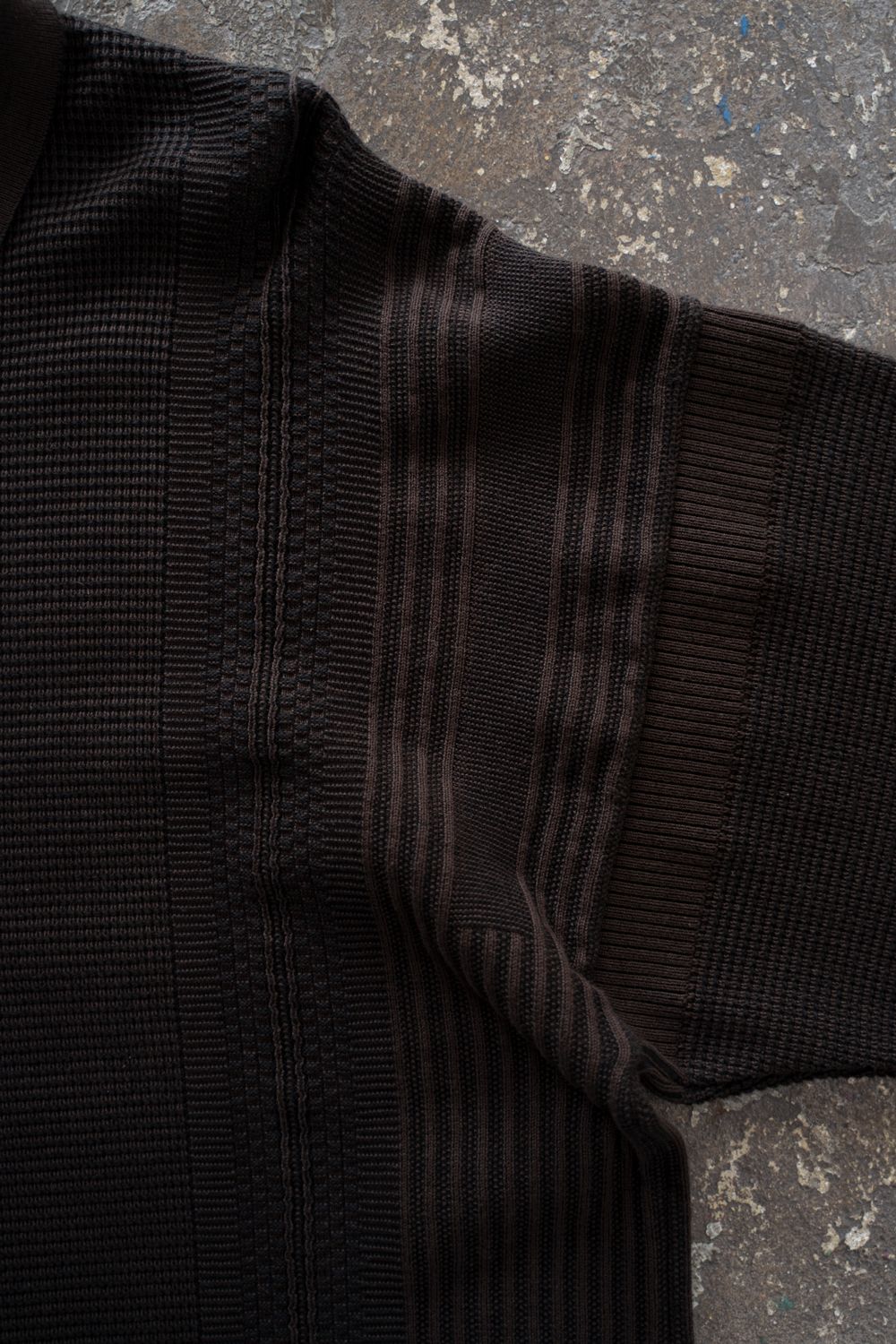 【26AW】Akisame Knit Polo(BROWN)