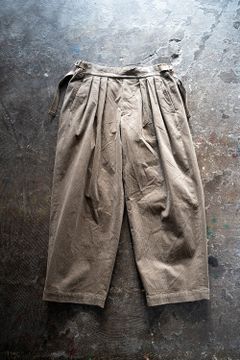 【ラスト1点】Hakama Akane Corduroy Pants/ハカマアカネコーデュロイパンツ(GREIGE)
